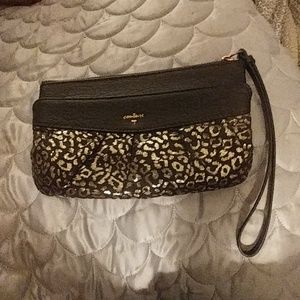 Juicy Couture leather wristlet. Like New